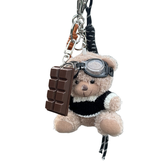 Plush Bear Chocolate LuxeCharm™ Stack